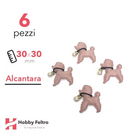 Barboncino Alcantara 6 Pezzi Rosa Cipria COD.09