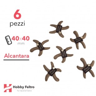 Stelle Marine Alcantara 6 Pezzi Marrone Tabacco COD.02