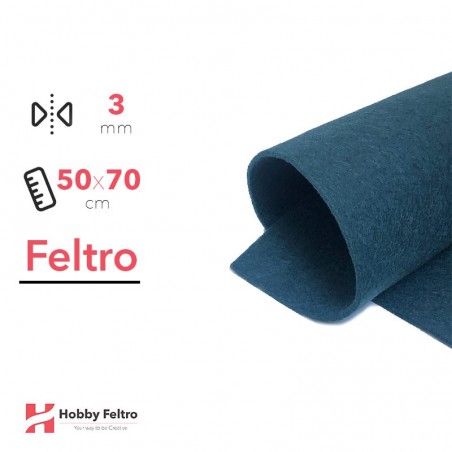 Feltro 50x70cm 3mm Petrolio COD.56