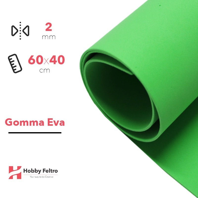 Gomma Eva Moosgummi color Panna 60x40cm COD.24