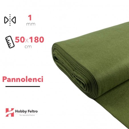 Pannolenci color Verde Melange 50x180cm COD.3100