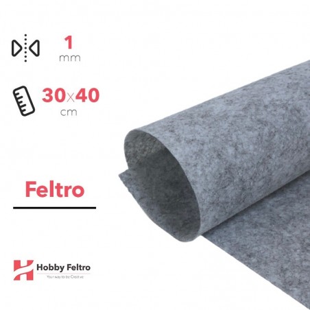 Fogli Feltro SPESSORE 3MM Dimensione 50x36cm - 39 Colori - Ideale per  Hobbistica