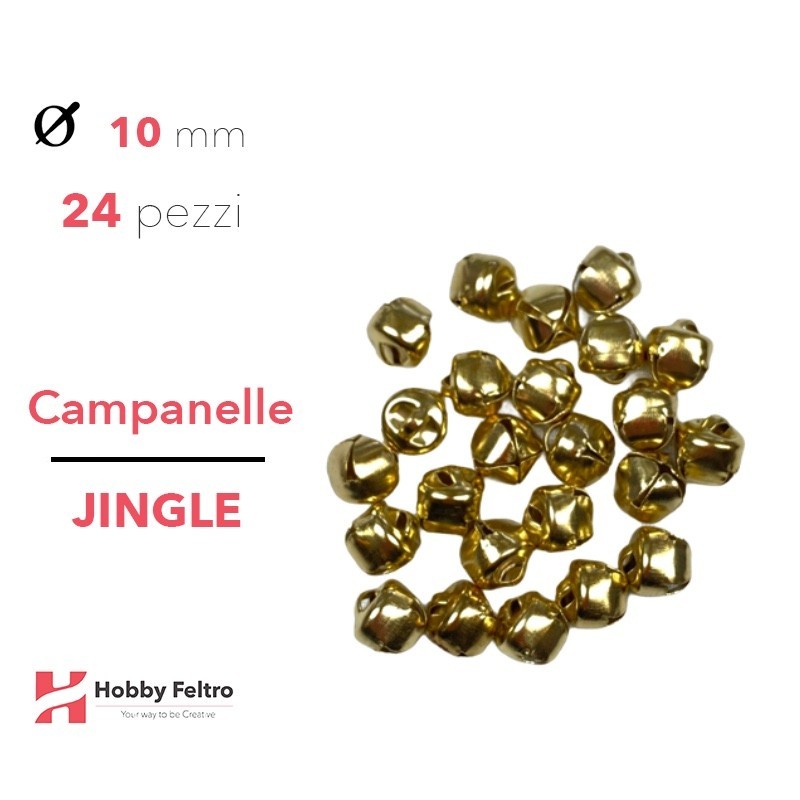 Campanelle Jingle Oro 10mm 24pz COD.J10O