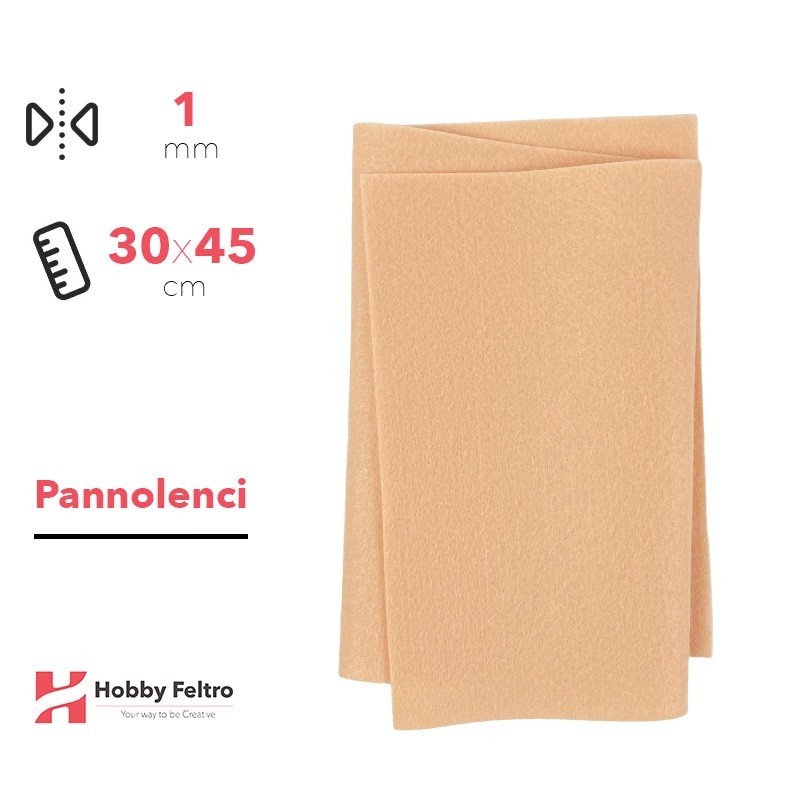 Pannolenci Cipria 30x45cm 1mm COD.pn007