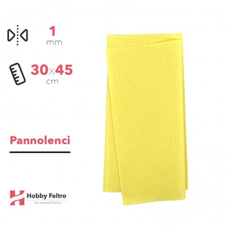 Pannolenci Giallino 30x45cm 1mm COD.pn016