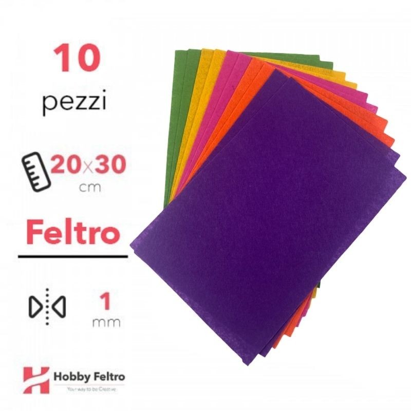 Feltro Nuance Pasqua 1mm 20x30cm Offerta 10 pezzi