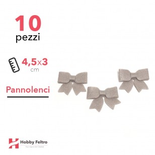 Fiocchetto Pannolenci 10 Pezzi Marrone Tabacco COD.05
