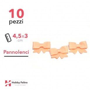 Fiocchetto Pannolenci 10 Pezzi Rosa Fiori di Arancio COD.20