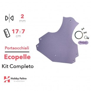 Portaocchiali Ecopelle Lilla COD.26