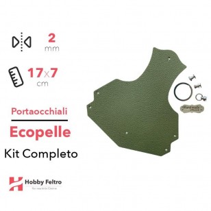 Portaocchiali Ecopelle Verde COD.43