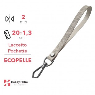 Laccetto Pochette Ecopelle Beige COD.31