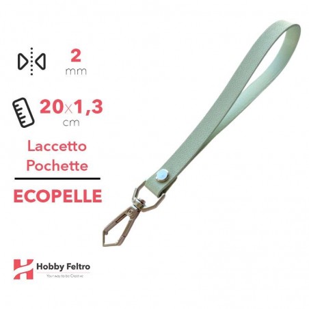 Laccetto Pochette Ecopelle Verdino COD.95