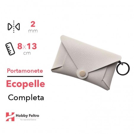 Portamonete completo Ecopelle Beige COD.31