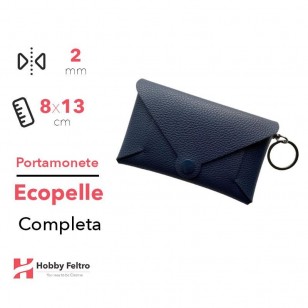 Portamonete completo Ecopelle Blu Notte COD.6