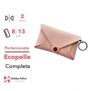 Portamonete completo Ecopelle Cipria COD.29