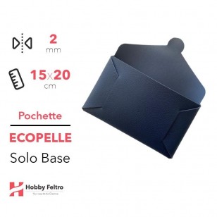 Pochette solo Base Ecopelle Blu Notte COD.6