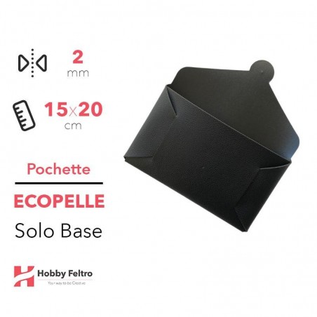 Pochette solo Base Ecopelle Nero COD.1