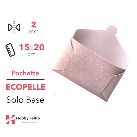 Pochette solo Base Ecopelle Rosa Chiaro COD.35