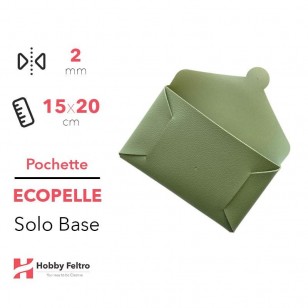 Pochette solo Base Ecopelle Verde COD.43