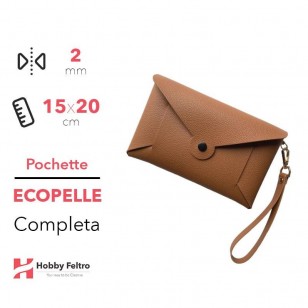 Pochette Completa Ecopelle Cuoio COD.49
