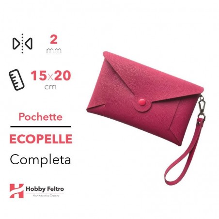 Pochette Completa Ecopelle Fucsia COD.42