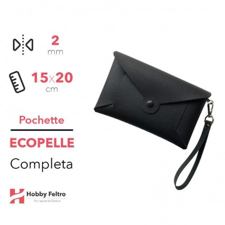 Pochette Completa Ecopelle Nero COD.1