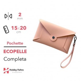 Pochette Completa Ecopelle Salmone Chiaro COD.94