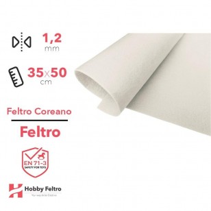 Feltro coreano Avorio certificato EN71 1,2 mm COD802