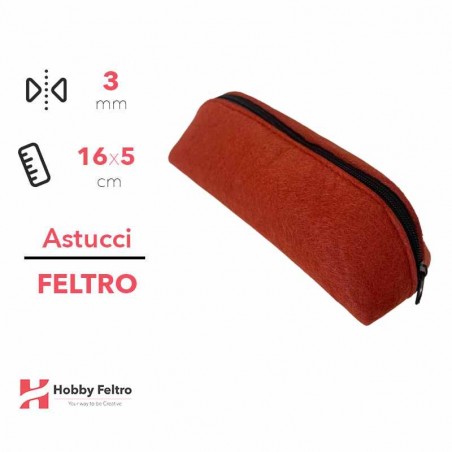 Astucci in feltro Tegola 3mm 16x5cm COD.83
