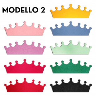 corona principessa feltro