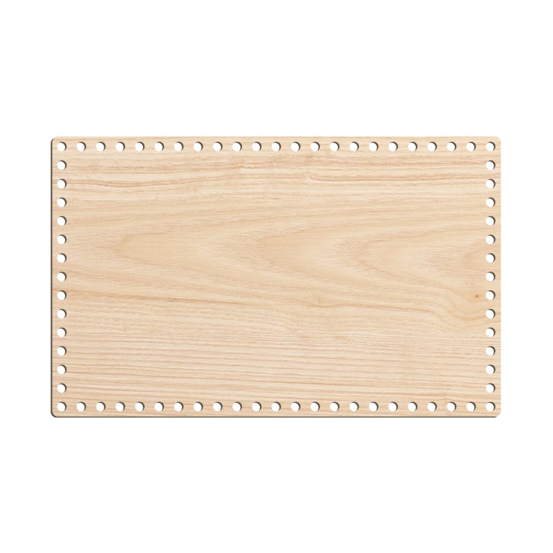 base in legno rettangolare per uncinetto