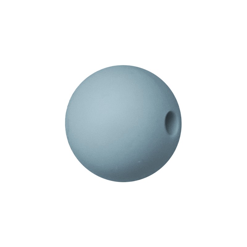 sfera in silicone alimentare 12mm azzurro polvere