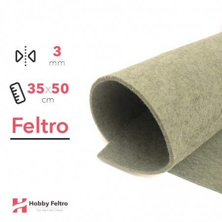 Feltro 35x50cm 3mm Verde Pino Grigio COD.55