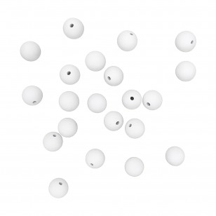 sfera in silicone alimentare 9mm bianco dentizione