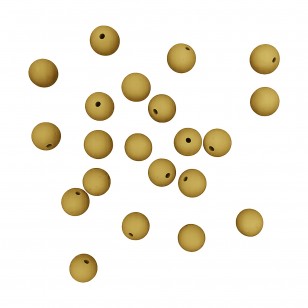 perlina silicone alimentare giallo senape 9 mm dentizione