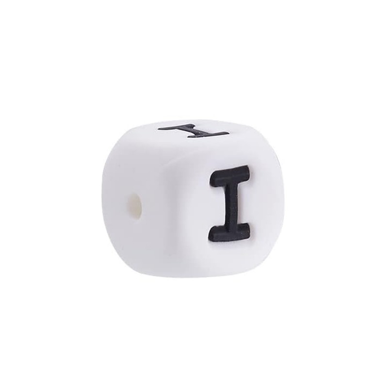 lettera I in silicone alimentare 12mm per dentizione e scritte personalizzate