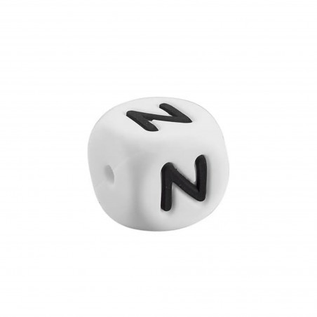 lettera N in silicone alimentare 12mm per dentizione e scritte personalizzate