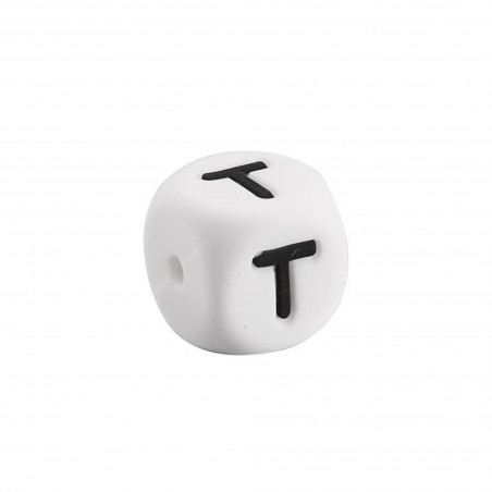 lettera T in silicone alimentare 12mm per dentizione e scritte personalizzate