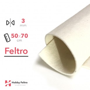 Feltro 50x70cm 3mm Bianco COD.88