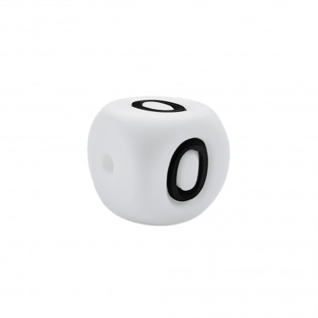 numero 0 in silicone alimentare 12mm per dentizione e scritte personalizzate