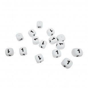 numero 1 in silicone alimentare 12mm per portachiavi e scritte personalizzate
