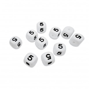numero 5 in silicone alimentare 12mm per portachiavi e scritte personalizzate