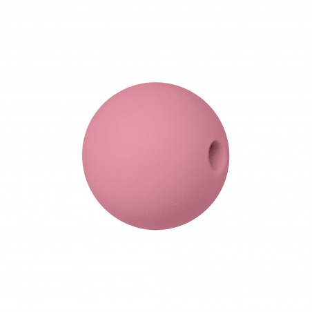sfera in silicone alimentare rosa antico da 9 mm per collane e accessori dentizione