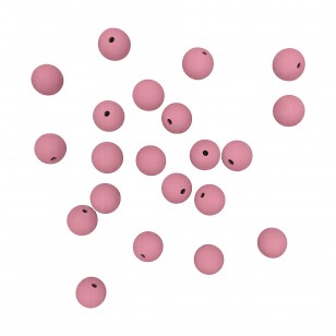 perlina silicone alimentare rosa antico 9 mm dentizione