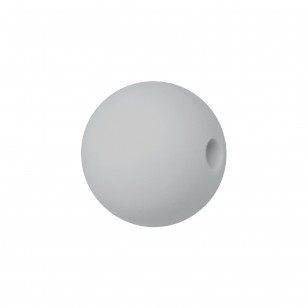 sfera in silicone alimentare grigio da 9 mm per collane e accessori dentizione