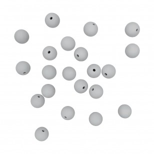 perlina silicone alimentare grigio 9 mm dentizione