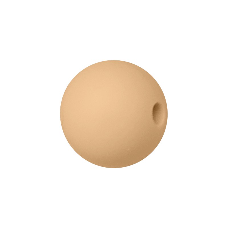 sfera in silicone alimentare cammello da 9 mm per collane e accessori dentizione