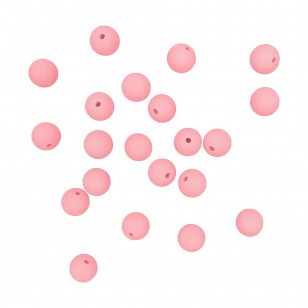 perlina silicone alimentare rosa 9 mm dentizione