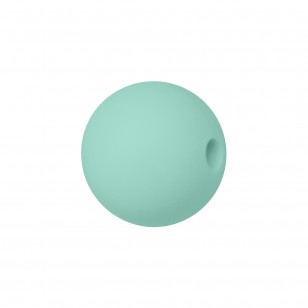 perlina sfera 15mm in silicone alimentare verdino