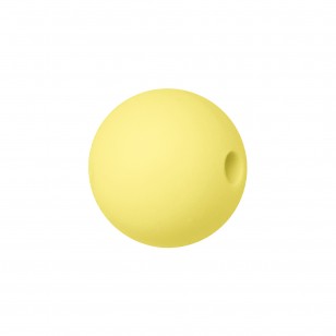 perlina sfera 19mm in silicone alimentare giallo pulcino